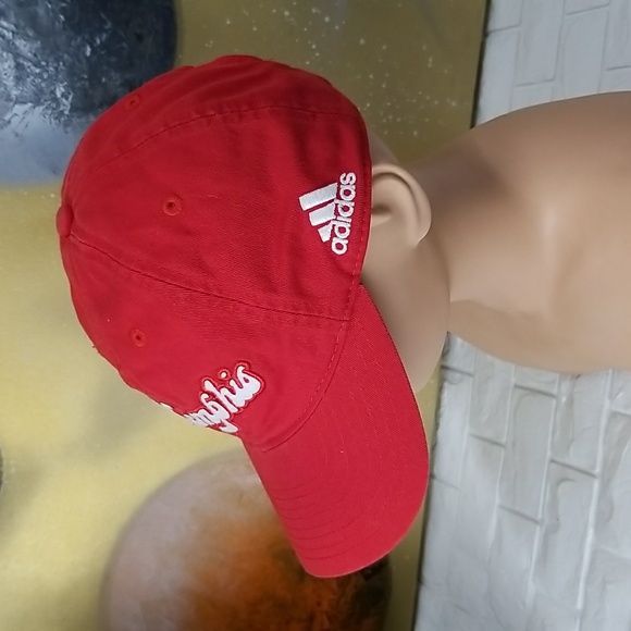 Vintage Memphis Retro Scrip tigers Adidas Dad Hat - Red - Picture 2 of 5